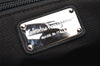 Authentic Salvatore Ferragamo Vara Nylon Leather 2Way Hand Bag Black 1379K