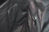 Authentic Salvatore Ferragamo Vara Nylon Leather 2Way Hand Bag Black 1379K