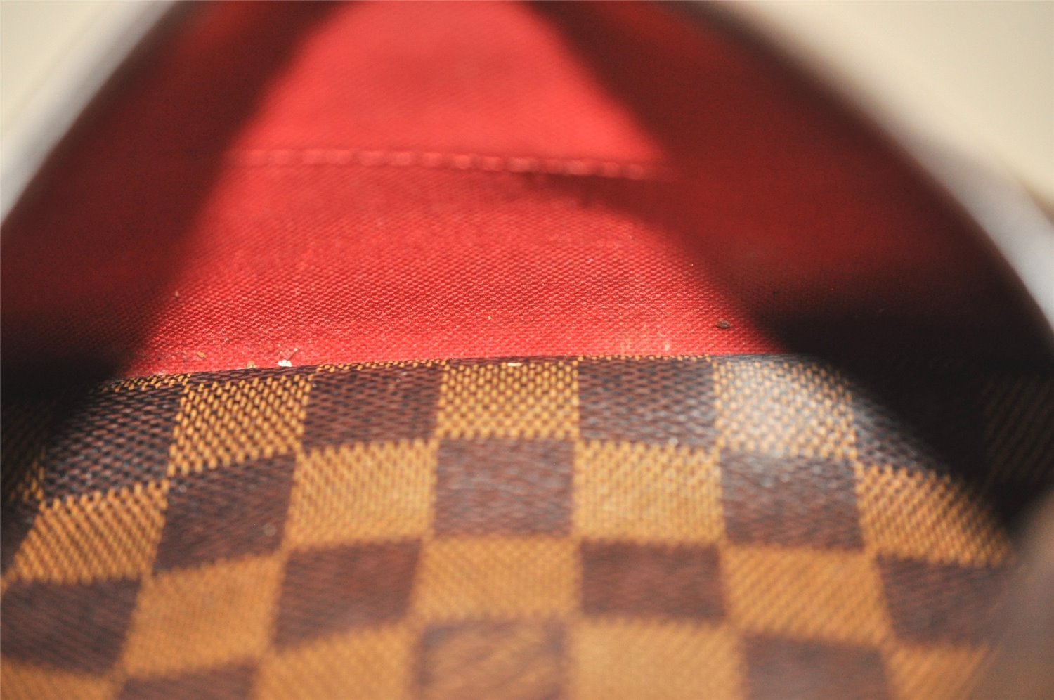 Authentic Louis Vuitton Damier Berkeley Hand Boston Bag Purse N52000 LV 1381I