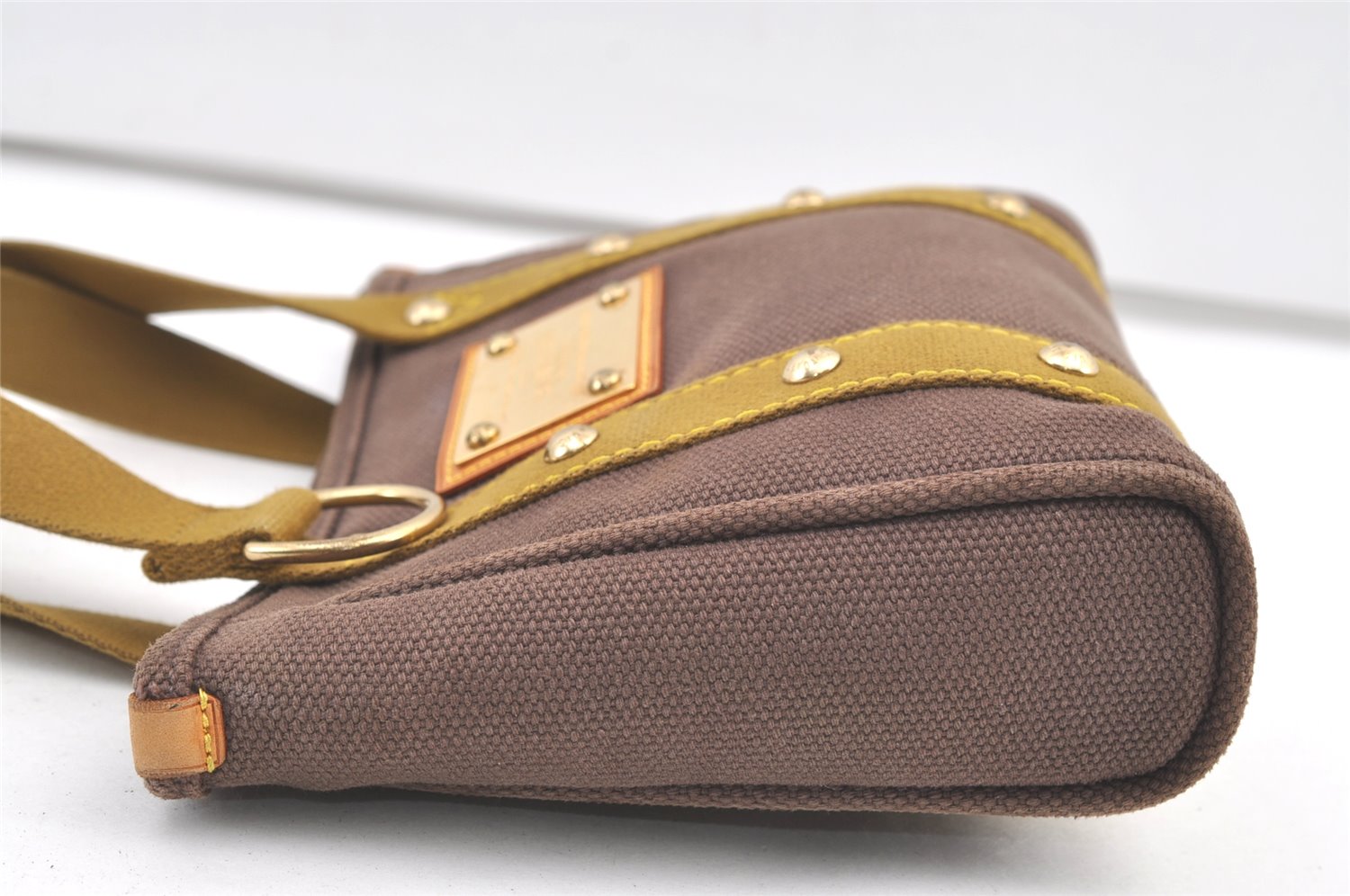 Authentic Louis Vuitton Antigua Cabas PM Hand Bag Brown M40089 LV 1382K