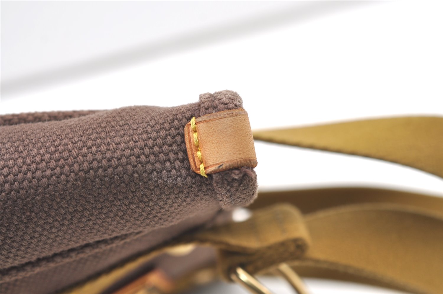 Authentic Louis Vuitton Antigua Cabas PM Hand Bag Brown M40089 LV 1382K