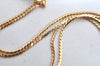 Authentic Christian Dior Gold Tone Rhinestone Chain Pendant Necklace CD 1383G