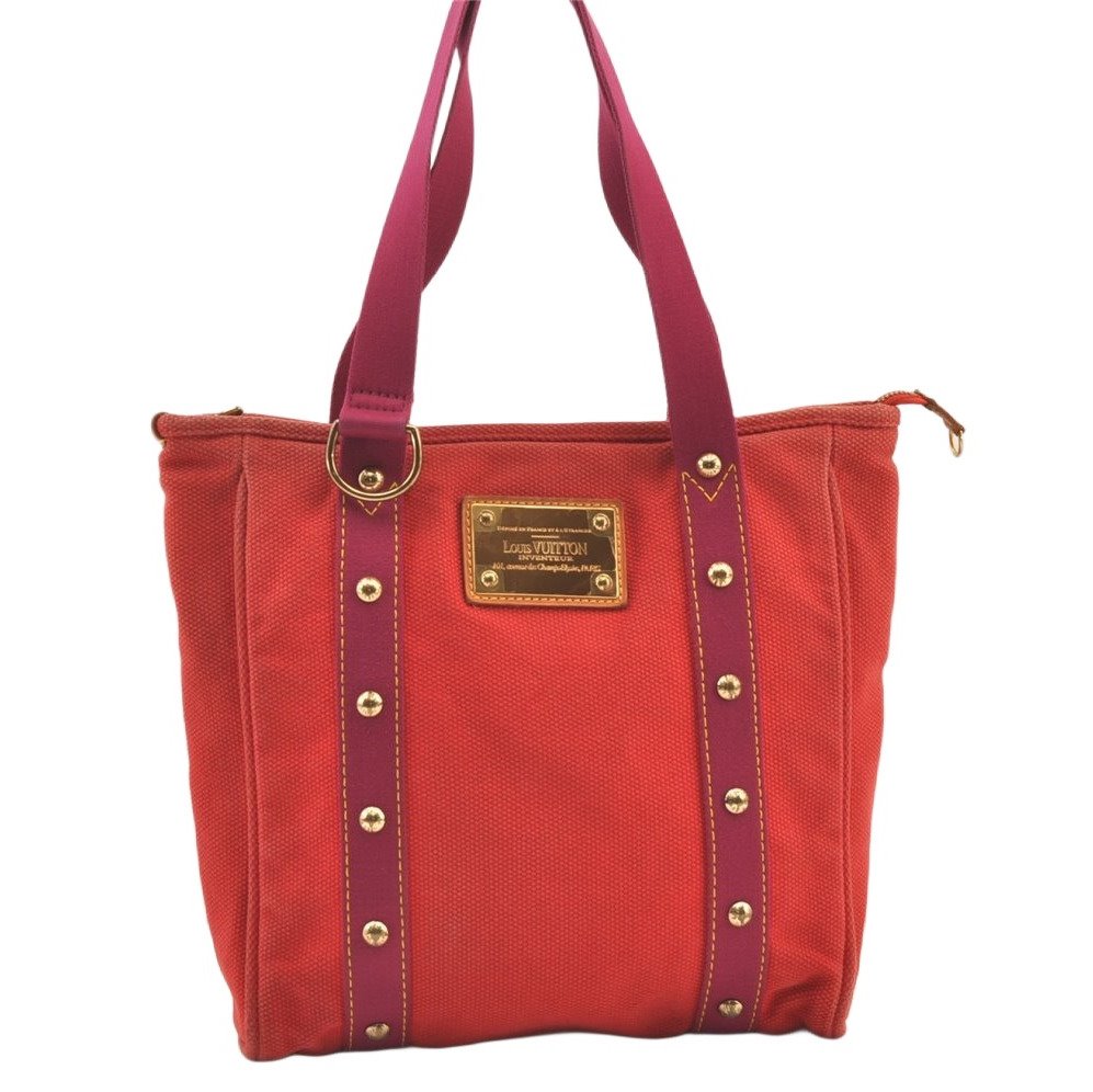 Authentic Louis Vuitton Antigua Cabas MM Tote Bag Pink M40085 LV 1385K