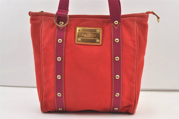 Authentic Louis Vuitton Antigua Cabas MM Tote Bag Pink M40085 LV 1385K