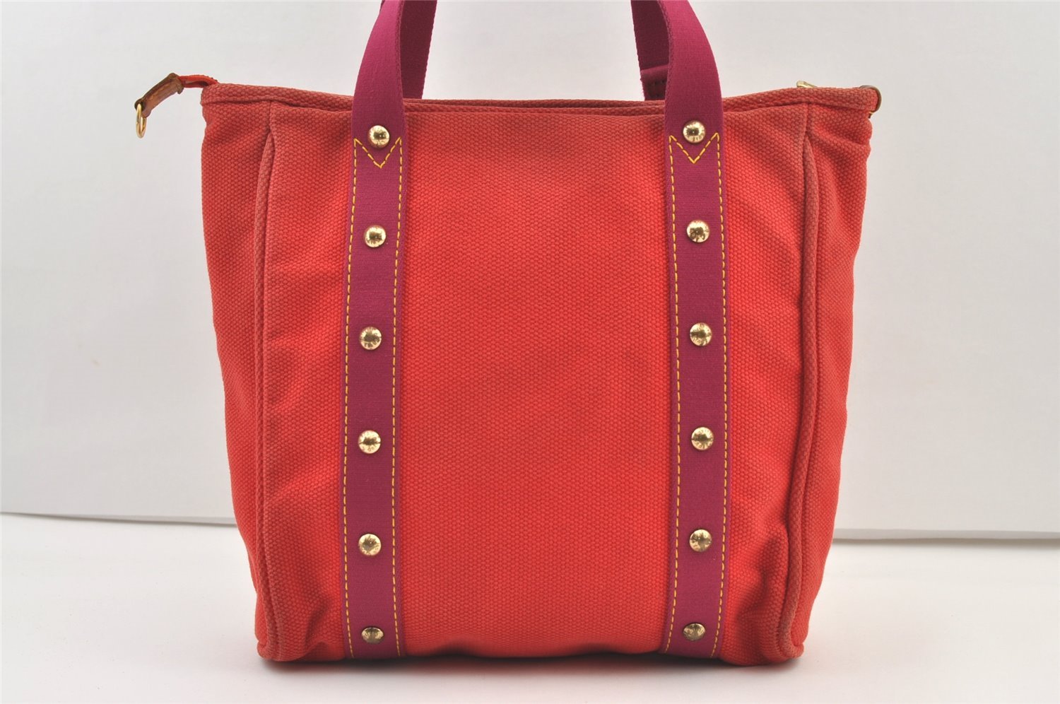 Authentic Louis Vuitton Antigua Cabas MM Tote Bag Pink M40085 LV 1385K