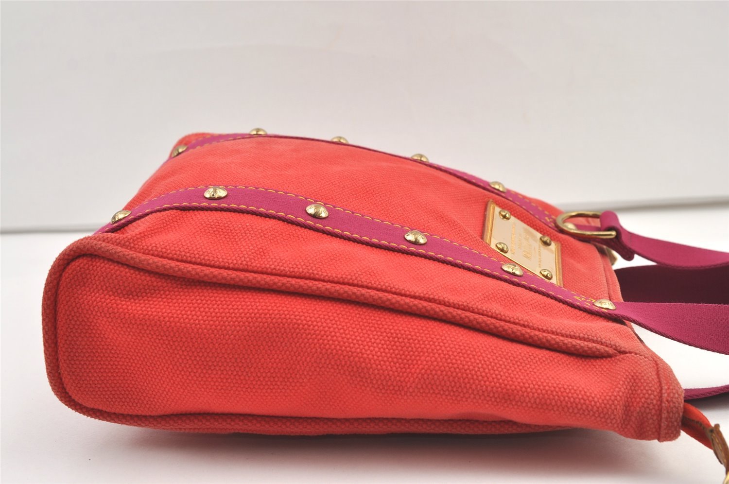 Authentic Louis Vuitton Antigua Cabas MM Tote Bag Pink M40085 LV 1385K