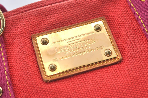 Authentic Louis Vuitton Antigua Cabas MM Tote Bag Pink M40085 LV 1385K