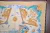 Authentic HERMES Carre 90 Scarf "Balade Oceane" Silk Beige 1386J
