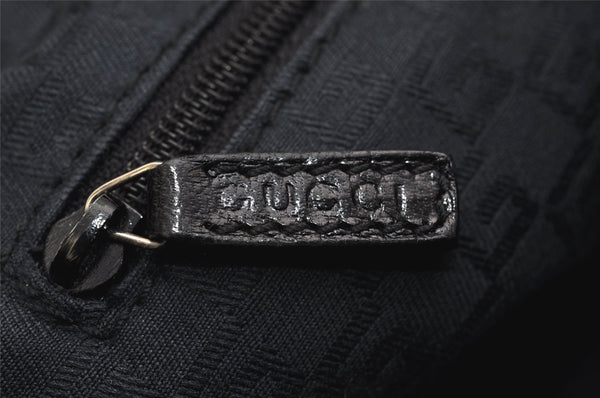 Authentic GUCCI Vintage Shoulder Hand Bag Purse Leather 113024 Black 1386K
