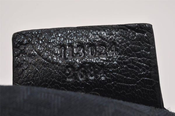 Authentic GUCCI Vintage Shoulder Hand Bag Purse Leather 113024 Black 1386K