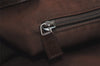 Authentic GUCCI Vintage Shoulder Tote Bag GG PVC Leather 141624 Brown 1387K