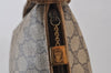 Authentic GUCCI Shoulder Cross Body Bag Purse GG PVC Leather Brown Junk 1388K