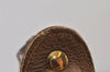 Authentic GUCCI Shoulder Cross Body Bag Purse GG PVC Leather Brown Junk 1388K