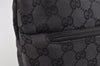 Authentic GUCCI Shoulder Hand Bag Purse GG Canvas Leather 0013380 Black 1389K