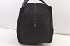 Authentic PRADA Vintage Nylon Leather Boston Hand Bag Black 1390K
