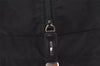 Authentic PRADA Vintage Nylon Leather Boston Hand Bag Black 1390K