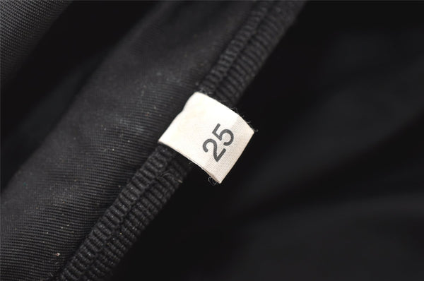Authentic PRADA Vintage Nylon Leather Boston Hand Bag Black 1390K