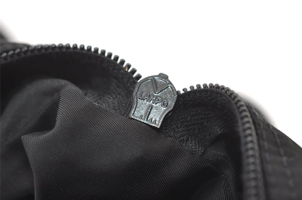Authentic PRADA Vintage Nylon Leather Boston Hand Bag Black 1390K