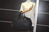 Authentic PRADA Vintage Nylon Leather Boston Hand Bag Black 1390K