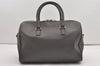 Authentic SAINT LAURENT Duffle 6 2Way Hand Bag Purse Leather 322049 Gray 1393J