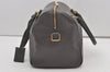 Authentic SAINT LAURENT Duffle 6 2Way Hand Bag Purse Leather 322049 Gray 1393J