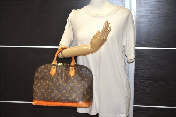 Authentic Louis Vuitton Monogram Alma Hand Bag Purse M51130 LV 1393K