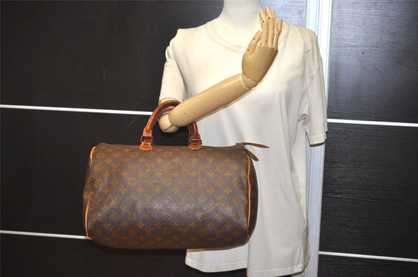 Authentic Louis Vuitton Monogram Speedy 35 Hand Boston Bag Old Model LV 1394K