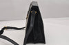 Authentic GUCCI Sherry Line Shoulder Cross Body Bag GG PVC Leather Navy 1395K