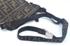 Authentic FENDI Zucca Shoulder Cross Body Bag Nylon Leather Brown Junk 1398J