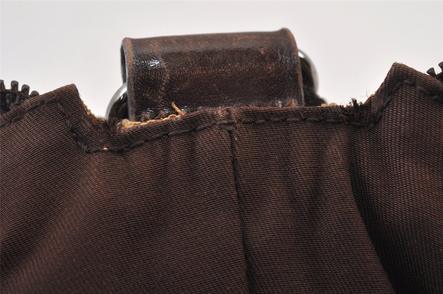Authentic GUCCI Shoulder Cross Body Bag GG Canvas Leather 145857 Brown 1398K