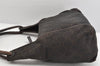 Authentic GUCCI Shoulder Hand Bag Purse GG Canvas Leather 101333 Brown 1400K
