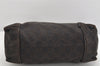 Authentic GUCCI Shoulder Hand Bag Purse GG Canvas Leather 101333 Brown 1400K
