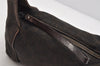 Authentic GUCCI Shoulder Hand Bag Purse GG Canvas Leather 101333 Brown 1400K