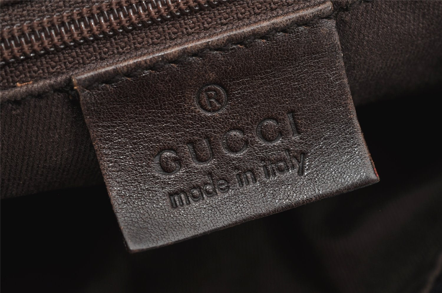 Authentic GUCCI Shoulder Hand Bag Purse GG Canvas Leather 101333 Brown 1400K