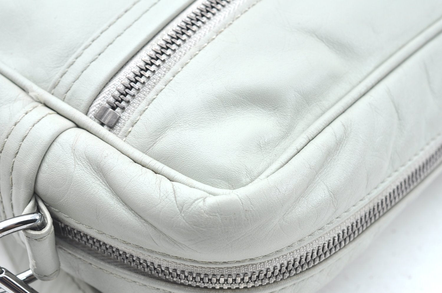 Authentic Louis Vuitton Monogram Defile Irvington Shoulder Bag M92356 Gray 1401H