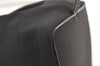 Authentic GUCCI Drawstring Hand Bag Purse Nylon Enamel Black 1401K