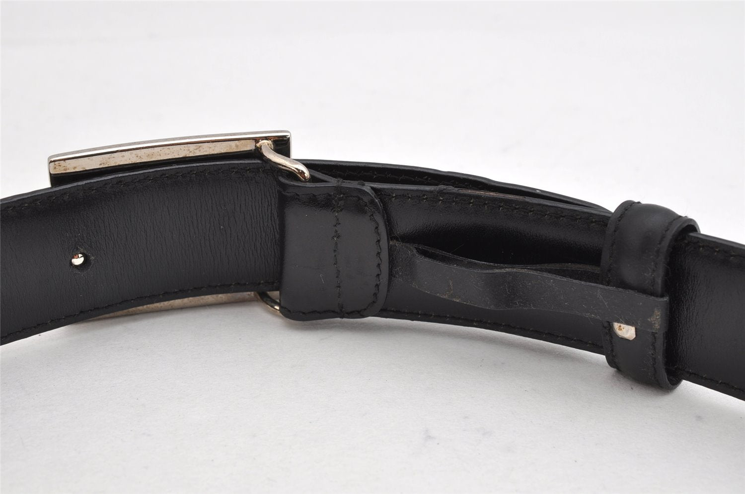 Authentic GUCCI Vintage Belt Leather Size 70cm 27.6