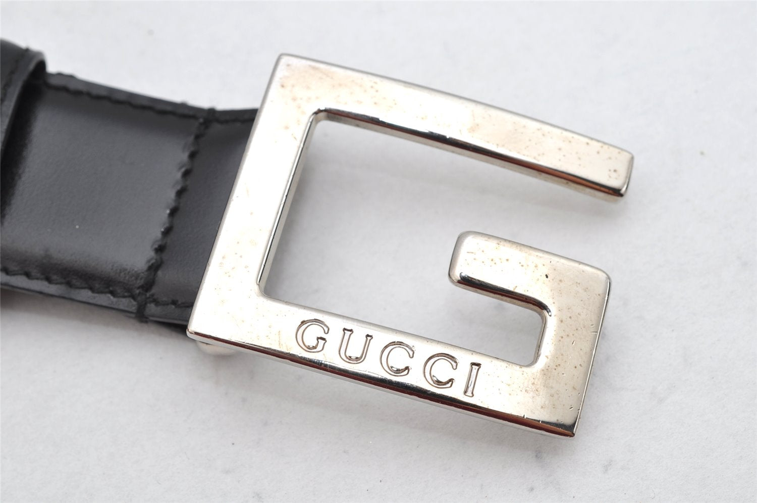 Authentic GUCCI Vintage Belt Leather Size 70cm 27.6