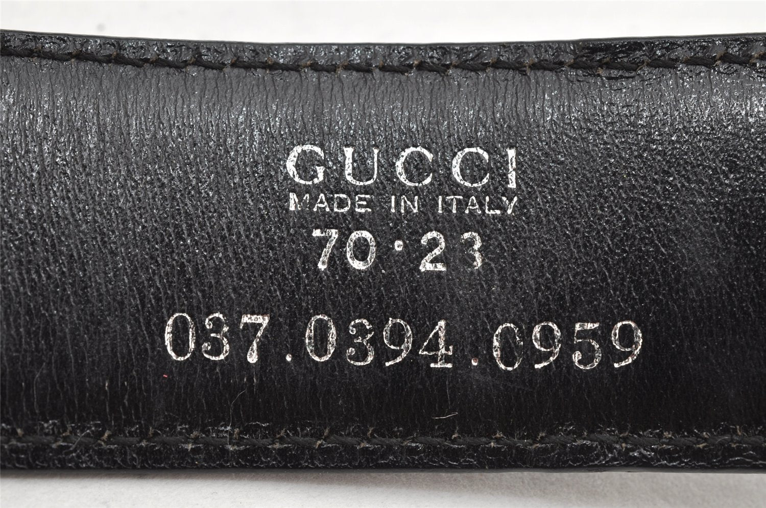 Authentic GUCCI Vintage Belt Leather Size 70cm 27.6