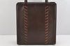 Authentic YVES SAINT LAURENT Vintage Shoulder Tote Bag Leather Brown 1403K