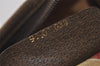 Authentic GUCCI Vintage Clutch Hand Bag Purse GG PVC Leather Brown 1404I