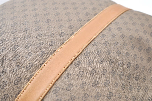 Authentic GUCCI Vintage Micro GG PVC Leather Shoulder Bag Brown 1405I