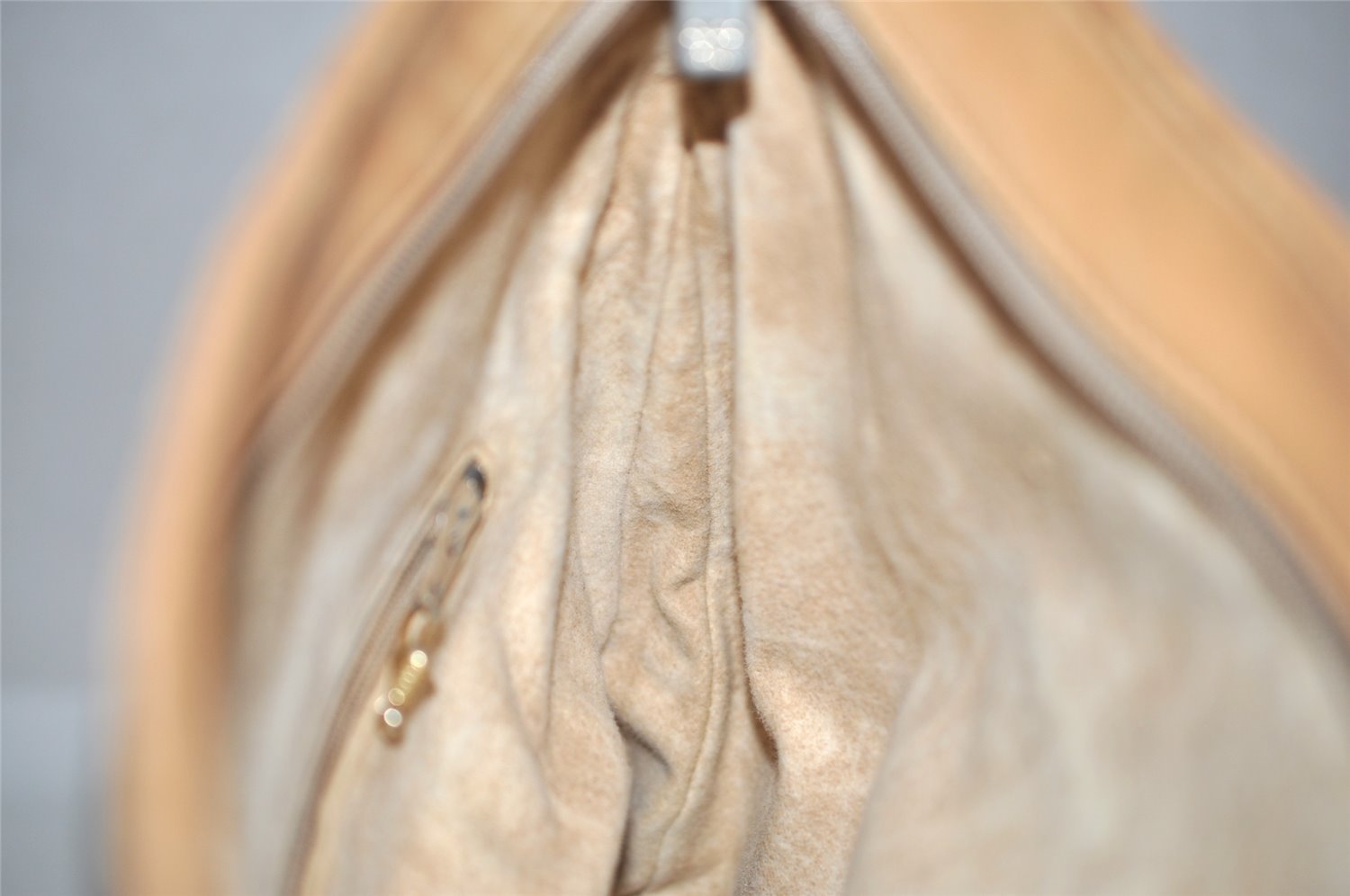 Authentic GUCCI Vintage Micro GG PVC Leather Shoulder Bag Brown 1405I