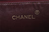 Authentic CHANEL Vintage Leather CoCo Mark Shoulder Bag Purse Bordeaux Red 1405K