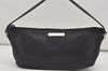 Authentic GUCCI Vintage Hand Bag Pouch Purse Leather 0391103 Black 1406I