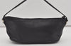 Authentic GUCCI Vintage Hand Bag Pouch Purse Leather 0391103 Black 1406I