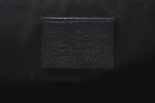 Authentic GUCCI Vintage Hand Bag Pouch Purse Leather 0391103 Black 1406I