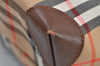 Authentic Burberrys Nova Check Hand Tote Bag Canvas Leather Beige 1407I