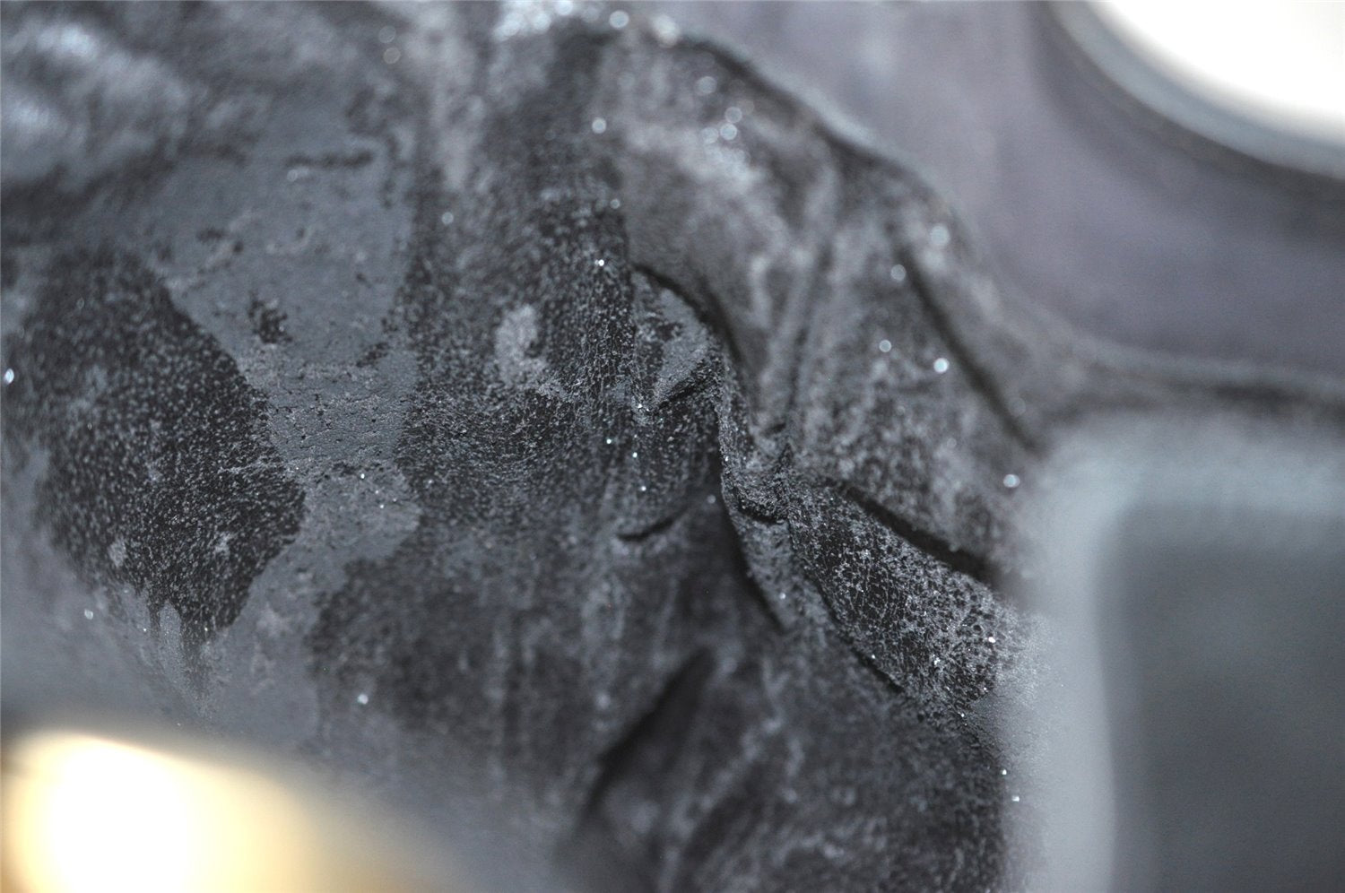 Authentic GUCCI Bamboo 2Way Shoulder Tote Bag Suede Leather Black Junk 1409I