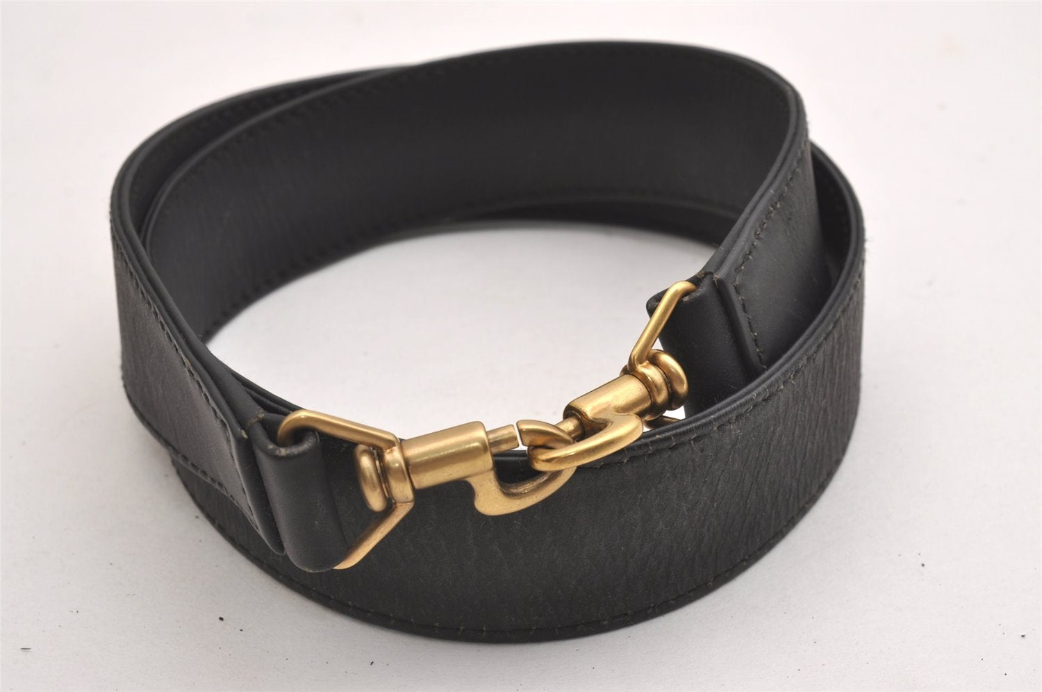 Authentic GUCCI Bamboo 2Way Shoulder Tote Bag Suede Leather Black Junk 1409I